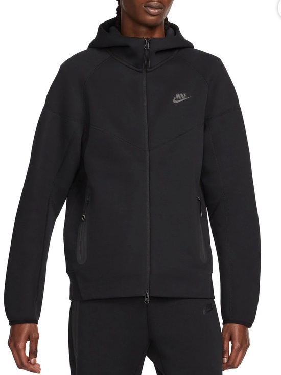 Nike Other - NIKE Men's Nike Sportswear Tech Fleece Black Windrunner Full Zip Hoodie Sz S